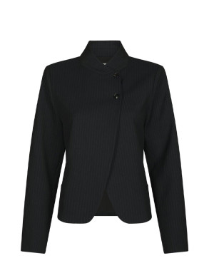 Tiria slim pinstripe blazer dk navy M
