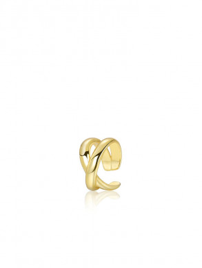 Crossed earcuff gold OS