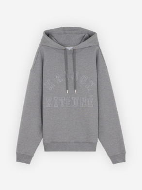 Varsity oversize hoodie grey mel 