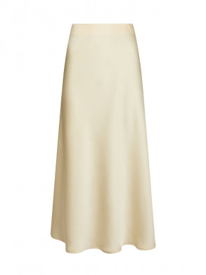 Vicky heavy sateen skirt light yellow M