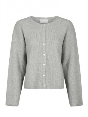 Vilja knit cardigan lt grey mel 