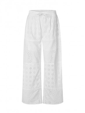 Viljane-m embroidery pants white 