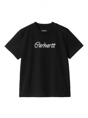 W ss chained t-shirt black 