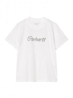 W ss chained t-shirt white 