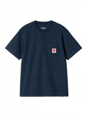 W ss pocket heart t-shirt ink 