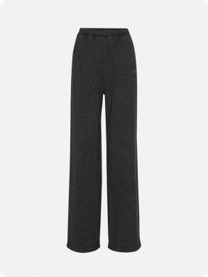Washed heavy sweatpants black 