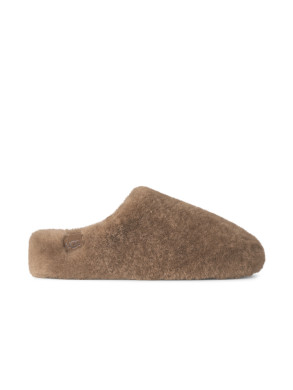 W elea fluffed slip on sandals light bronze 
