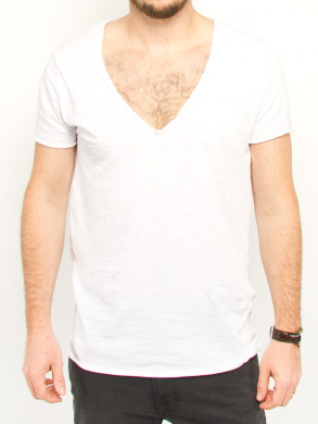 Basic v-tee blanco 
