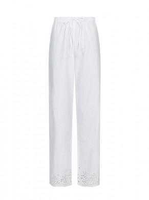 William embroidery pants white M