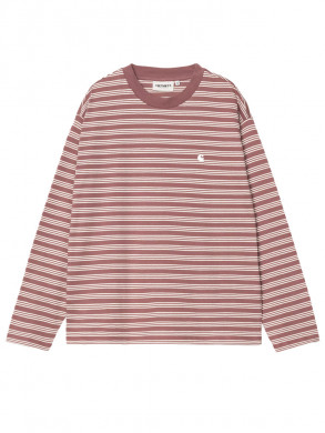 W ls sydney t-shirt stripe dusty pink M