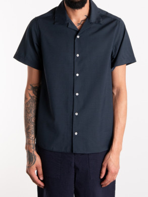 Camicia bowling mc shirt blue XL