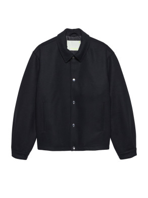 Wool coach jacket black 