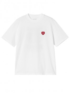W ss heart ll t-shirt white 