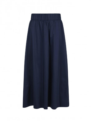 Yara long poplin skirt navy 