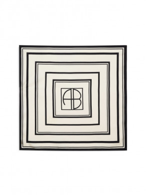 York scarf ivory black 