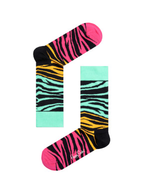 Zebra socks multi coloured 