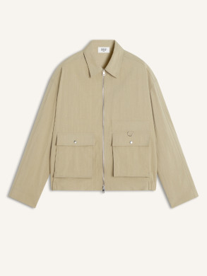 Zipped jacket tea leaf 
