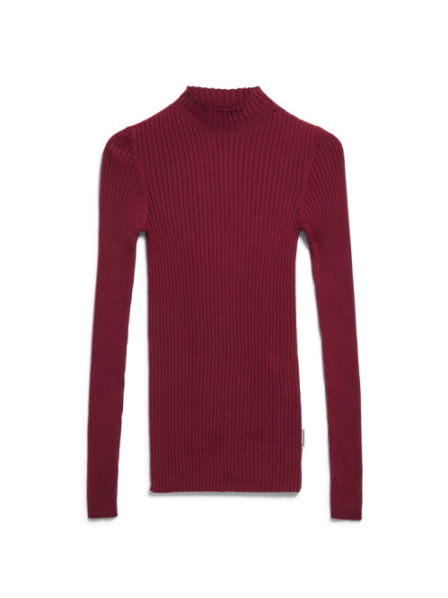 Alaania roll neck velvet red 