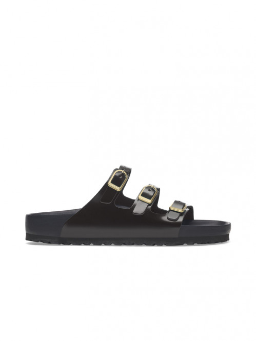 Florida fresh sandale black patent 