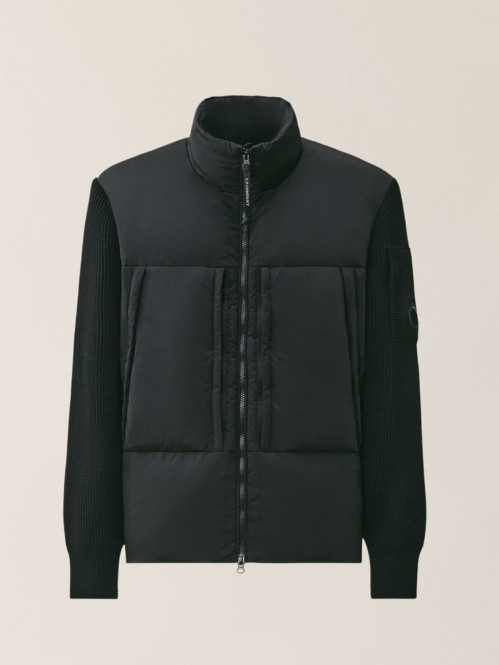Merino wool jacket black 