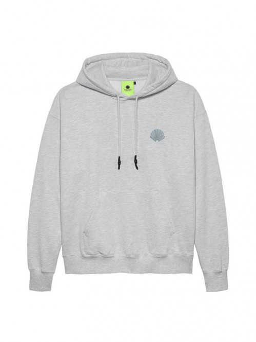 Logo hoodie ash green 
