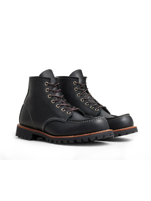 Roughneck moc toe boots black 