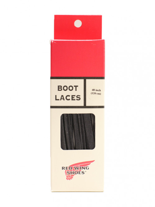 48 inch boot laces black waxed OS