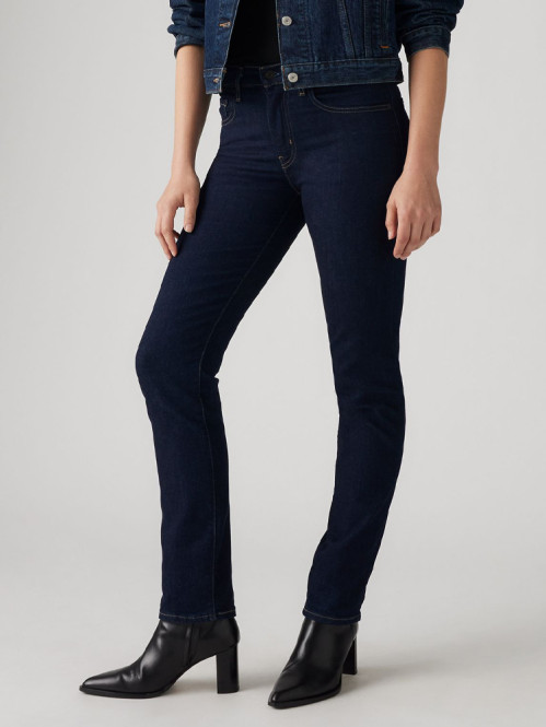 724™ high rise straigth jeans blue wave rinse 