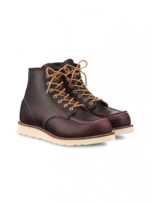 6 inch classic moc boots black cherry 