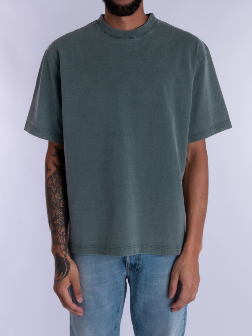 Typo embroiered t-shirt college green 