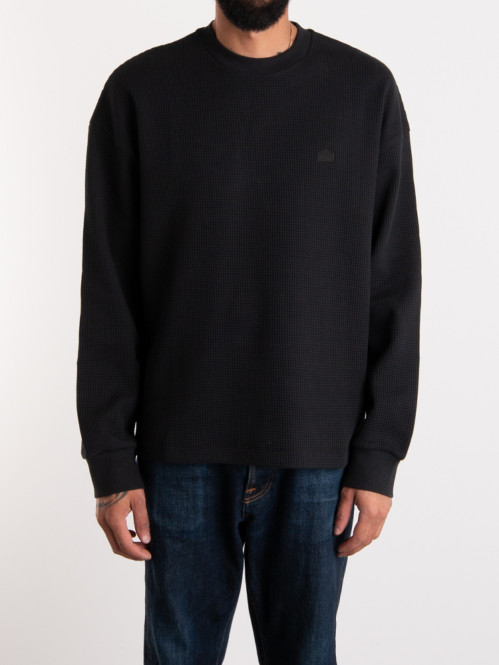 Signe waffle longsleeve black 
