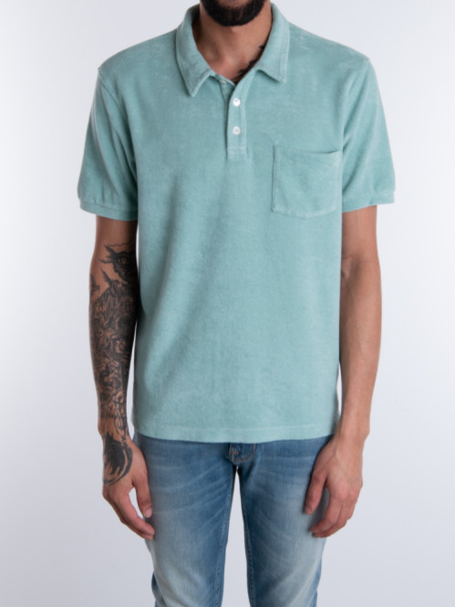 CLOSEDShort sleeve polo blue agave