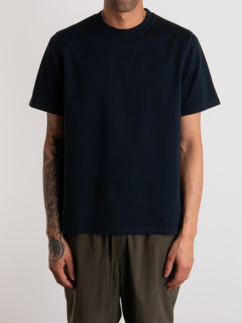 Blurry back print t-shirt navy 