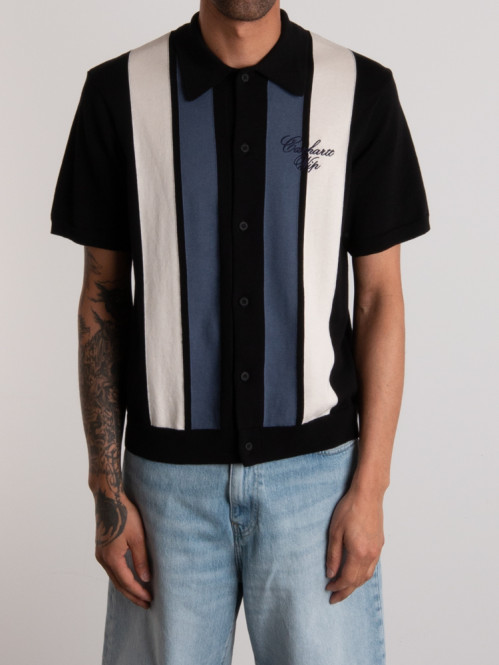 SS mello knit shirt mello stripe 