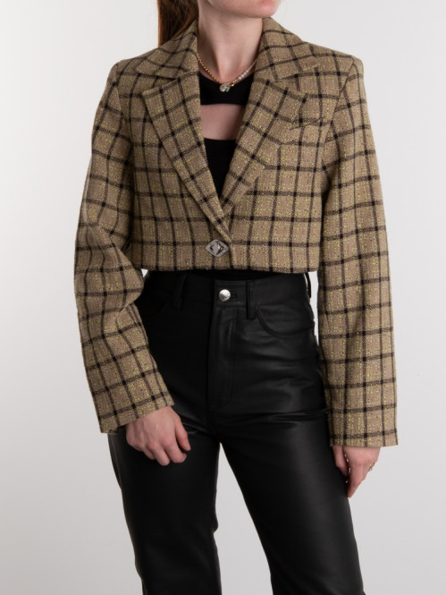 Suiting cropped blazer tender shoots 