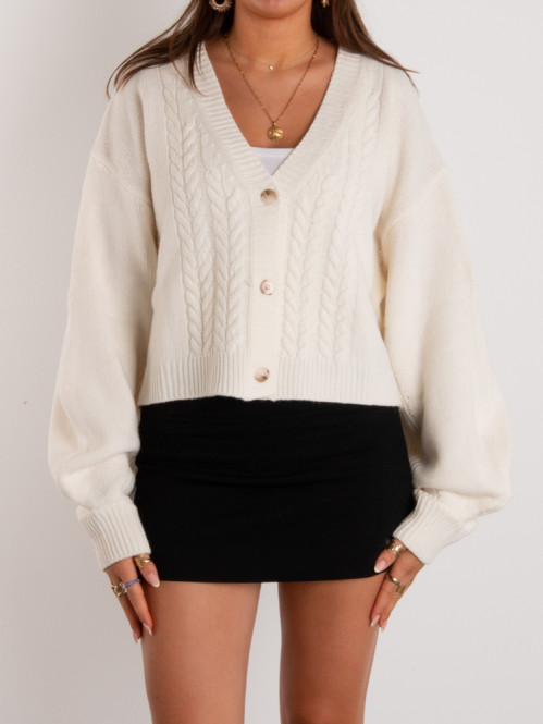 Karla cardigan ecru 