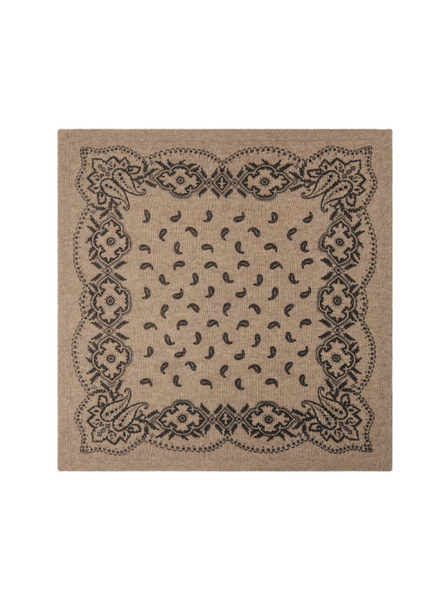Adelina paisley knit scarf beige mel OS