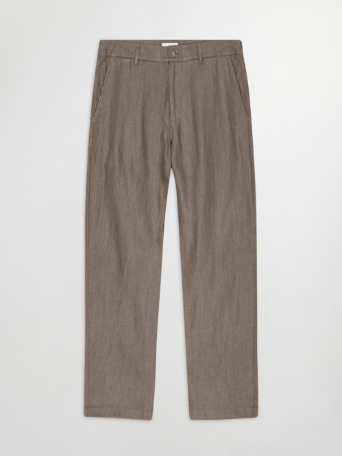 Aden linen chino clay mirage 