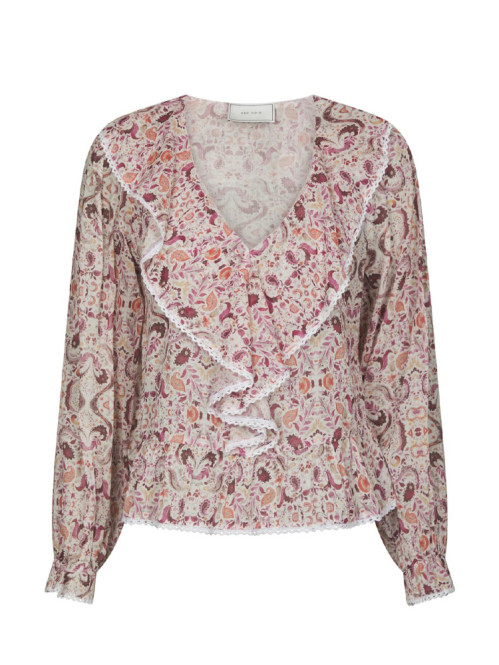 Ajda paisley dance blouse rose 