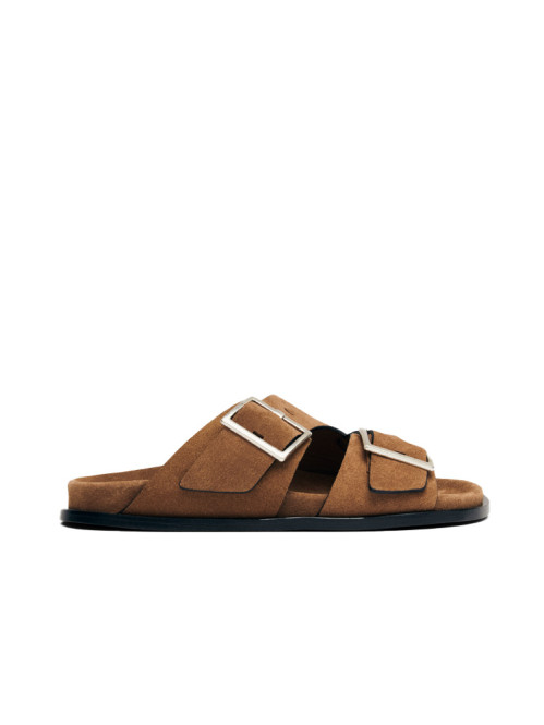 Alba sandals suede tan leather 