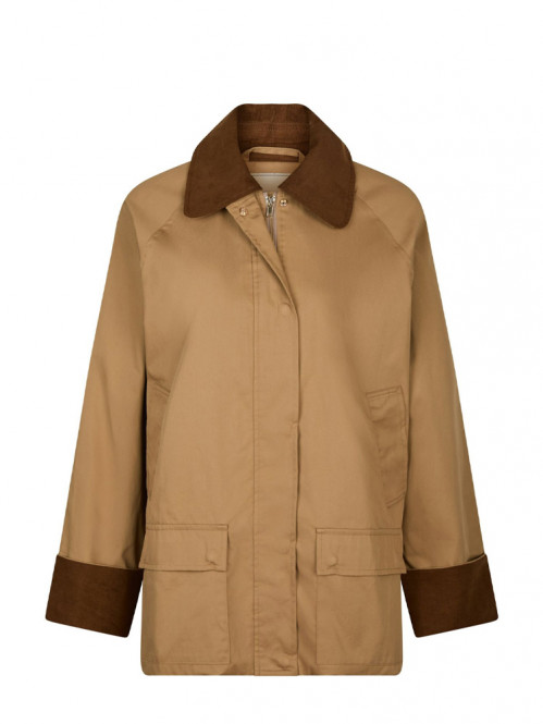 Anastacia cord jacket dk tan 