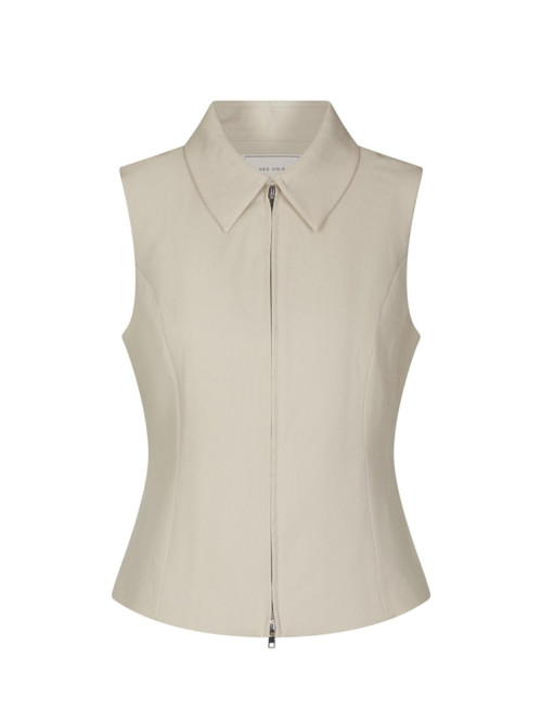 Annabella structure waistcoat creme 