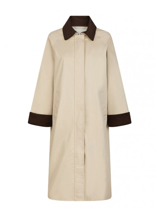 Anneli cord coat ivory 