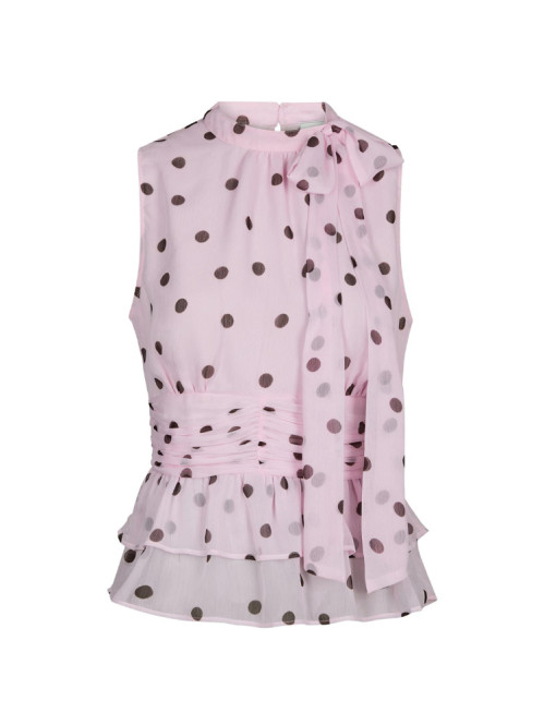 Ansol big dot top light pink 