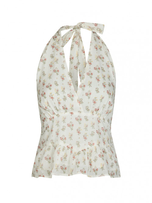 Ariet fine print top creme 
