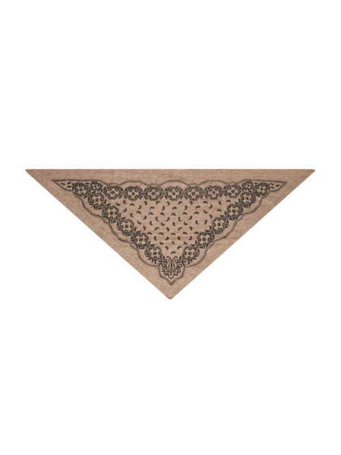 Ariya paisley scarf beige melange 