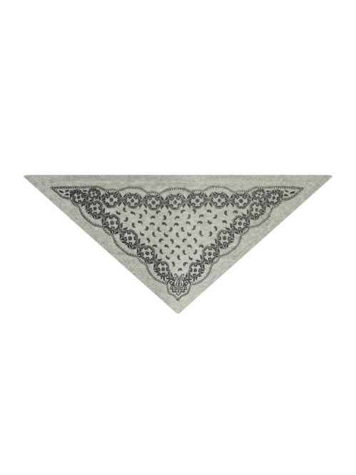 Ariya paisley scarf grey mel 