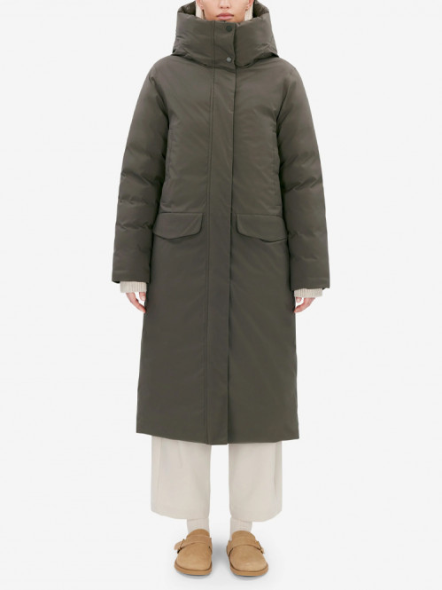 Asha reversible parka dusk olive 