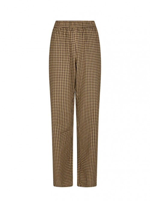 Astra check pants brown M