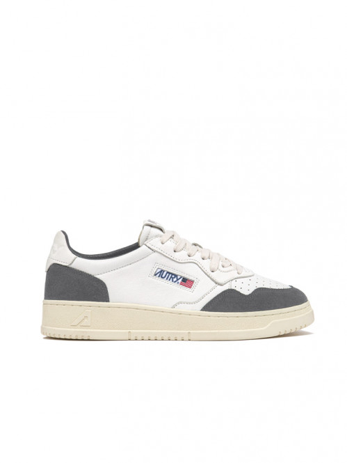 Medalist men sneaker goat white morel 